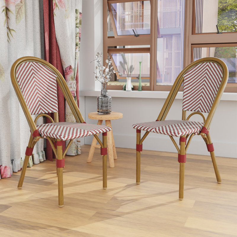 Chaise d'appoint Sheley, Rouge