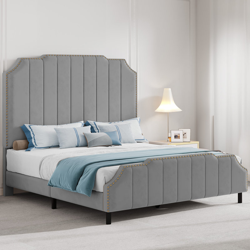 Upholstered Platform Bed, Queen