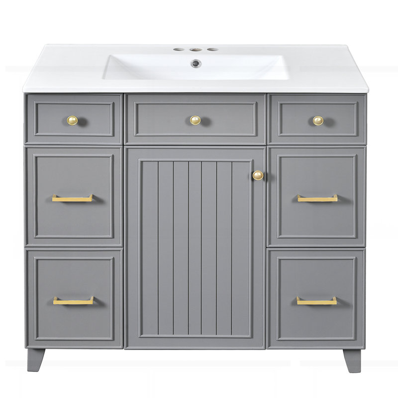 Meuble-lavabo 36 po avec lavabo en céramique