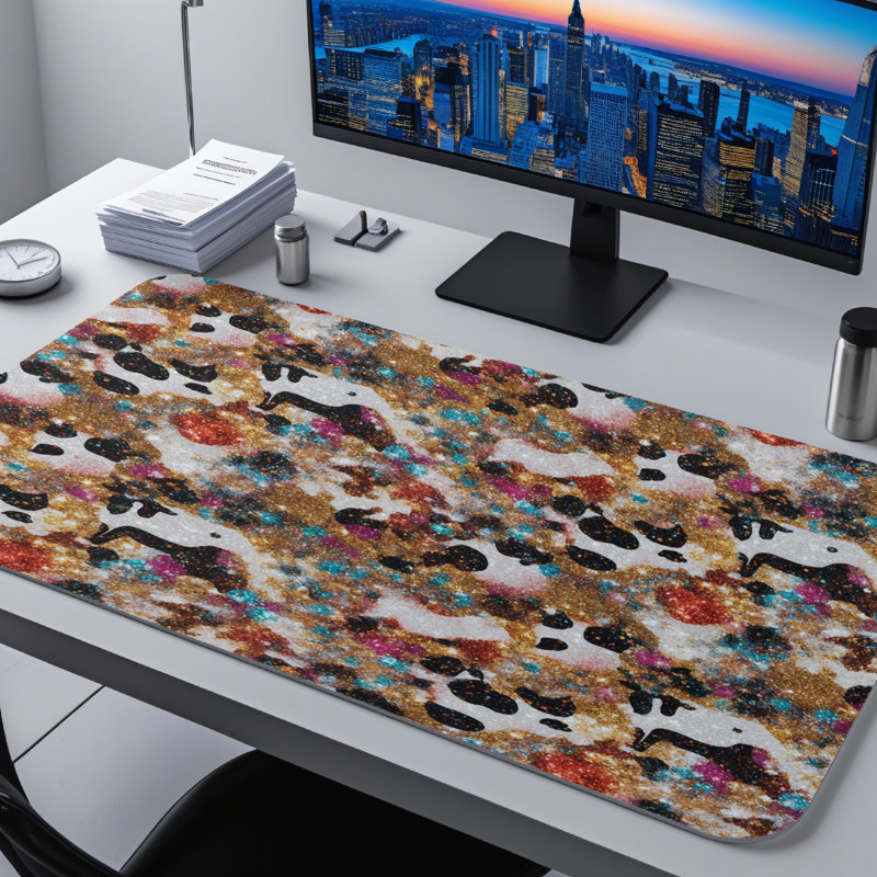 Polyester Desk Pad, 14.4x12.1
