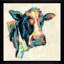 «Expressionistic Cow I V2 (Square)» par Silvia Vassileva, reproduction-561784980-561784989