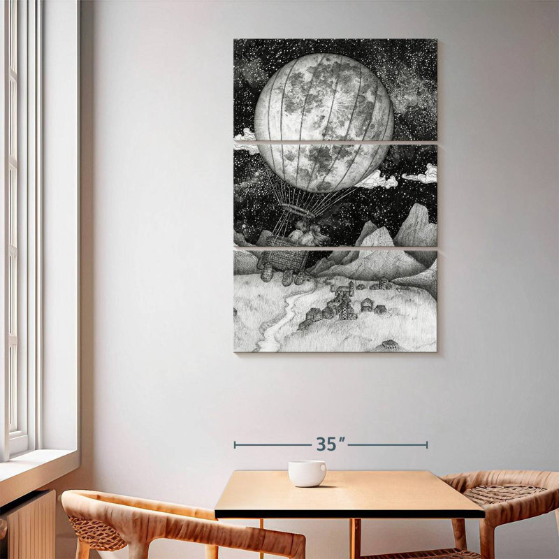 Mehar Moon Balloon, 65" H x 42" W