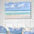 Tranquil Beach under White Clouds - Sea & Shore Wall Decor-153174941-164345564-252953979