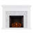 Hilmar White Electric Fireplace with 4700 BTU-1223146957