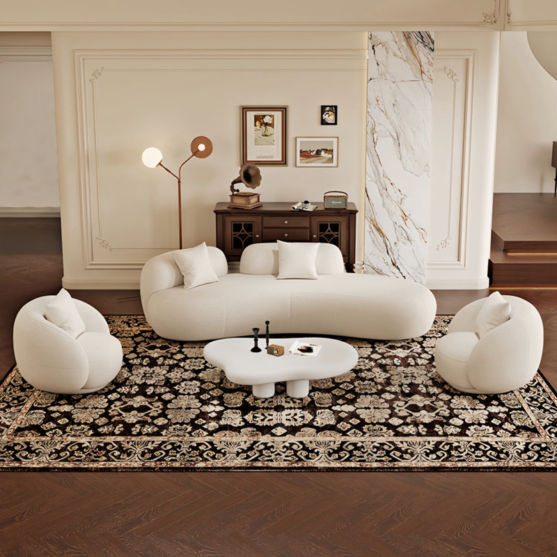 French style sofa tea table combination