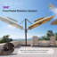 Parasol en porte-à-faux carré 8 'avec base et rotation à 60 degrés-131297860