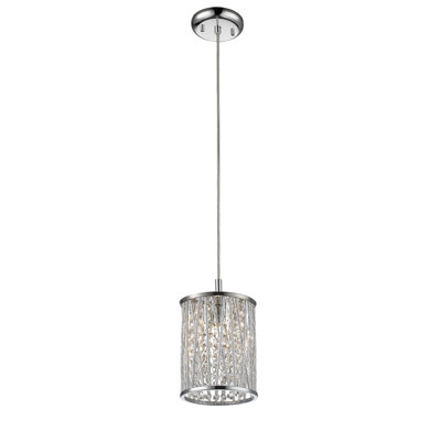 Luminaire suspendu cylindrique à 1 lumière Alezay