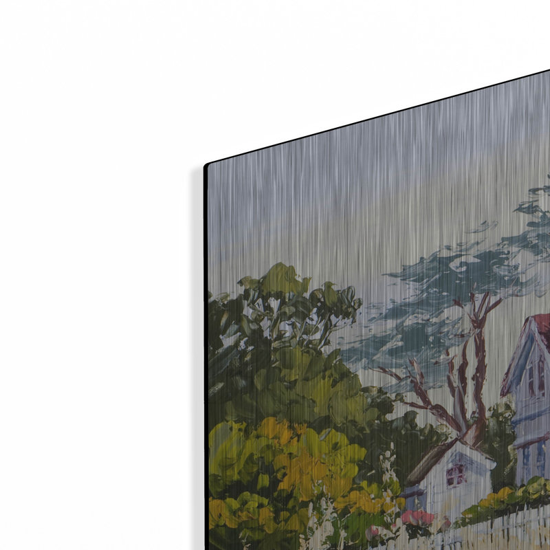 «Victorian Triptych 3» par Erin Dertner, art mural en métal, 36 po x 36 po