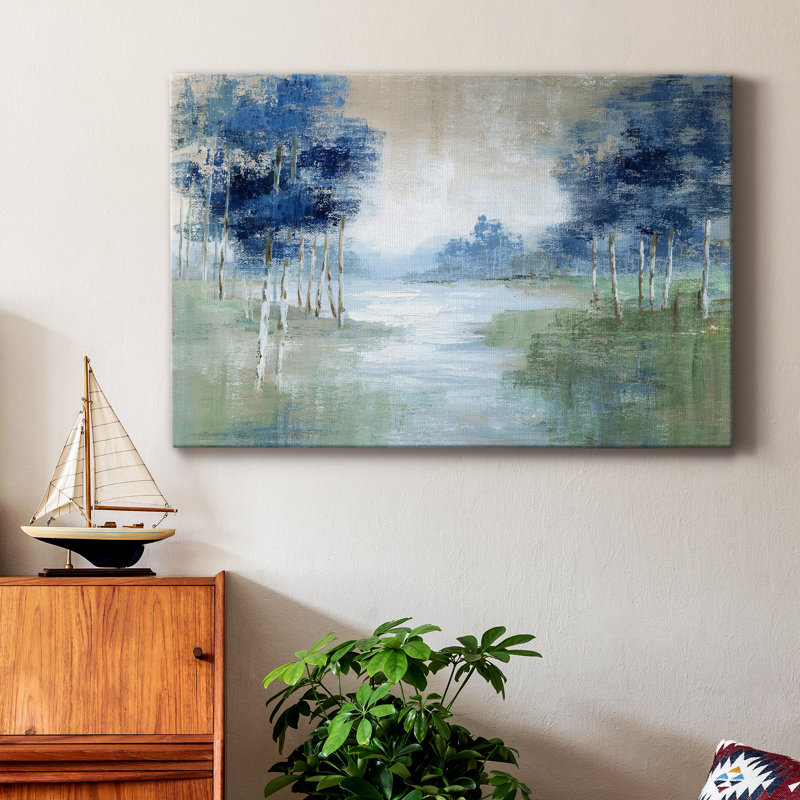 Birch River - peinture sur toile tendue, H 18 po x l 12 po x P 1 po