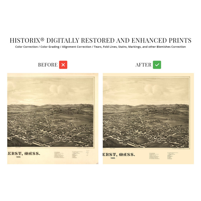 1886, Amherst, Massachusetts, L 24 po x H 16 po