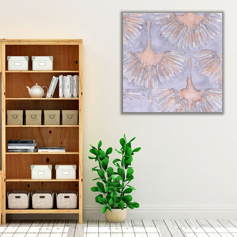 The Bird Gathering II - Canvas Print Wall Art, 12" H x 12" W