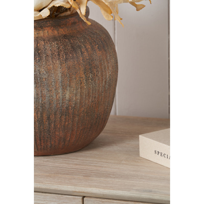 Fibrestone Table Vase, Round