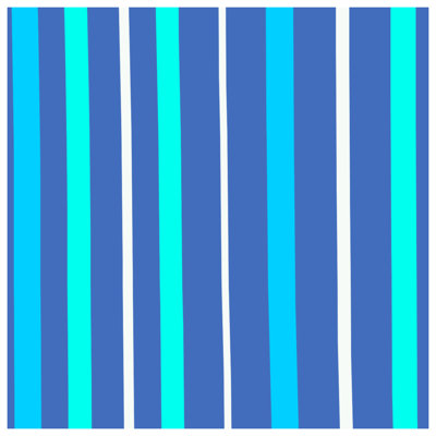 Blue Aqua Stripes Comforter