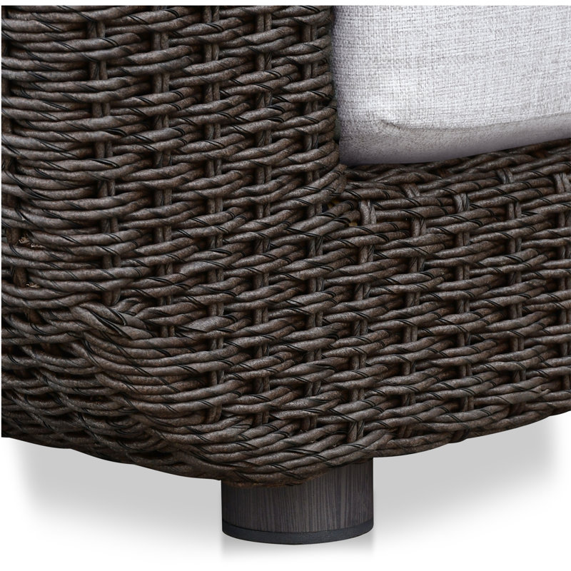 Soma Outdoor Lounge Chair, Dark Brown