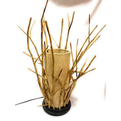 Lampe de table à branches naturelles