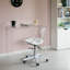 Chaise de bureau en acrylique transparent Hovland