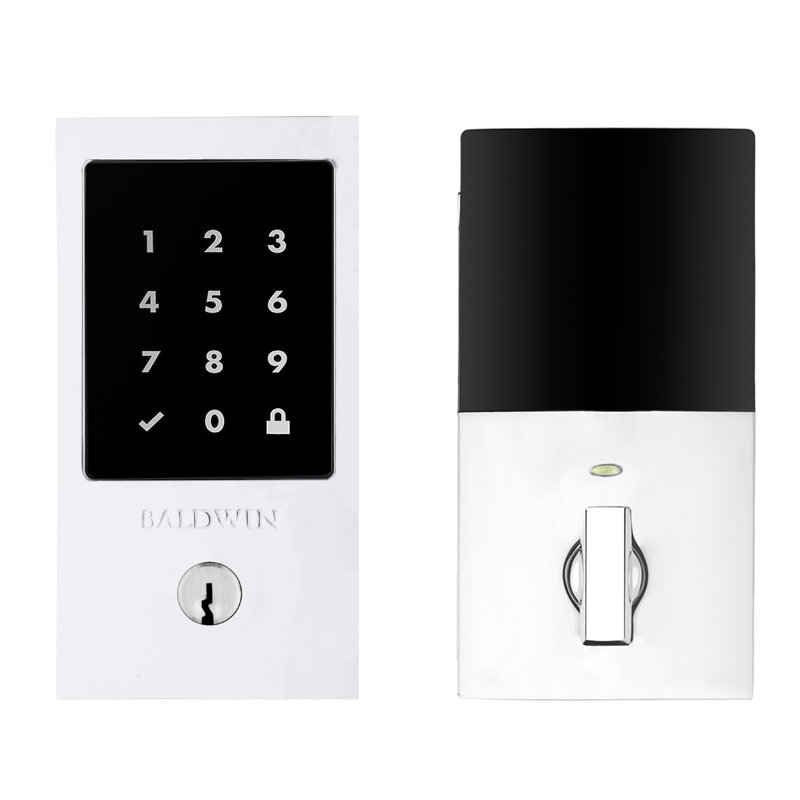 Single Cylinder Smart Deadbolt Z-Wave Technology, Polished Chrome