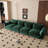 Cath 4-Seat Chenille Fabric Upholstered Sectional Sofa-748750778