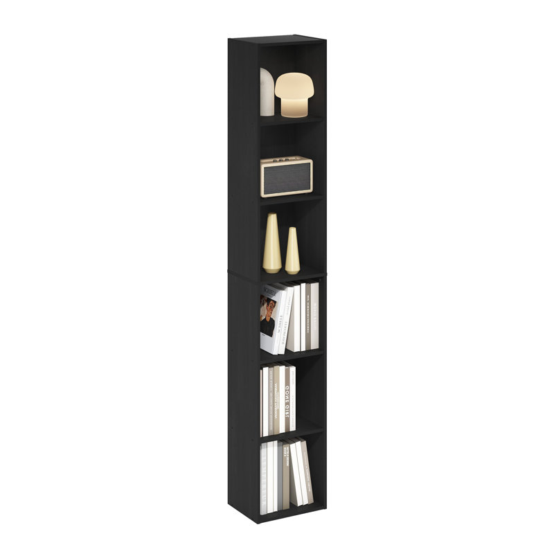 Wrought Studio? Chontel 6-Tier Open Shelf Bookcase, Blackwood