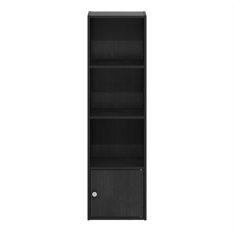 Holiman 80cm H x 30.5cm W Standard Bookcase, (3 Shelves) 106.2cm H x  30.5cm W x 23.6cm D, Black