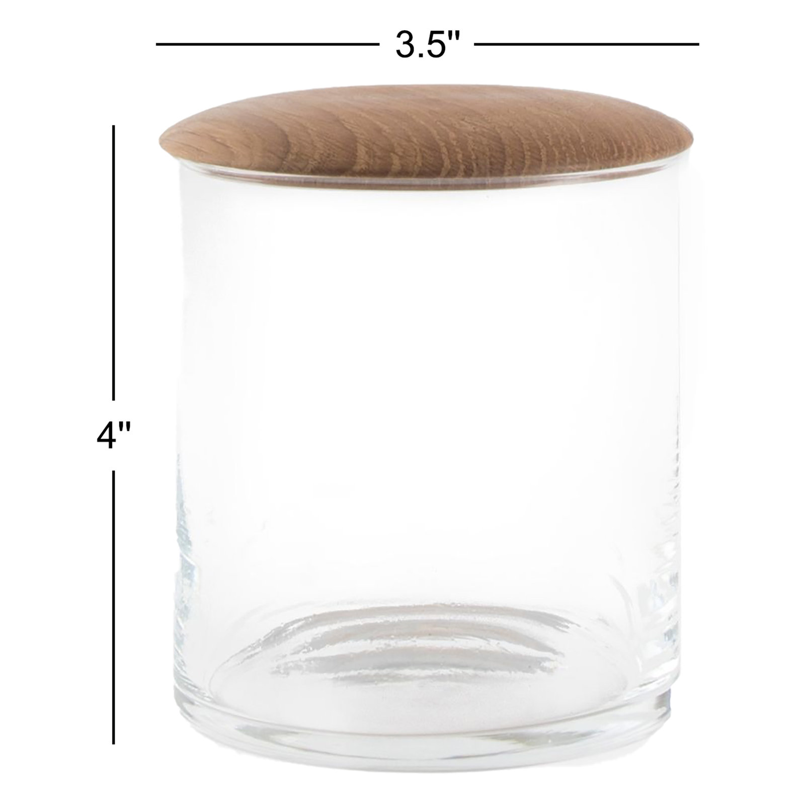 Jar, Oak, 18 oz.