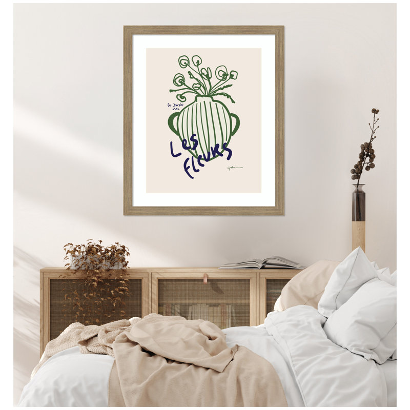 "Le Jardin" par Gabrielly Guedes, reproduction d'art encadrée, H 26 po x l 22 po