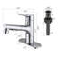 Robinet de lavabo de salle de bain moderne avec douchette extractible et bonde escamotable-120650255