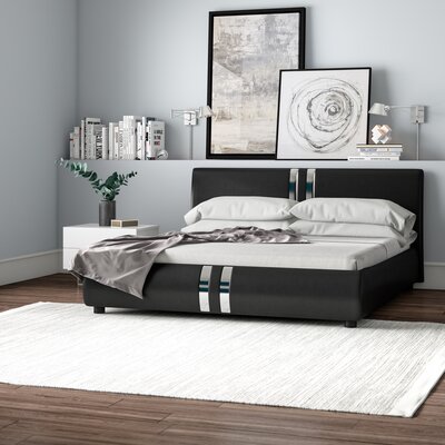 Carnlelis Upholstered Low Profile Sleigh Bed -  Latitude Run®, 2B895EAF1AB74ED49109C6AD4AEA1F17