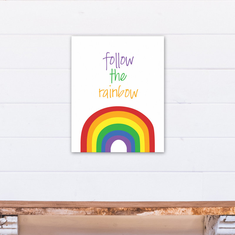 Suivre l’art sur toile arc-en-ciel Mabery, Toile tendue, H 20 po x l 24 po x P 1,25 po