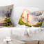 Coussin lombaire majestueux dans le lac