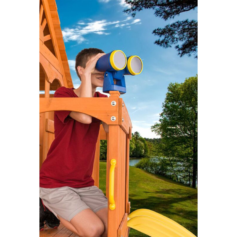 Plastic Playset Binoculars, Blue