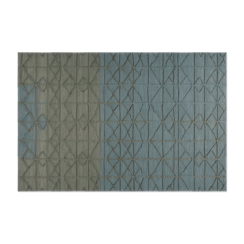 Tapis gris intérieur et extérieur Trellis, Rectangulaire 2 pi x 3 pi