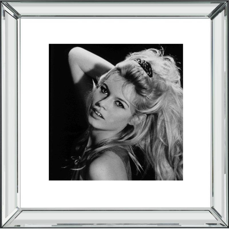 Brigitte Bardot Posing - Print on Wood