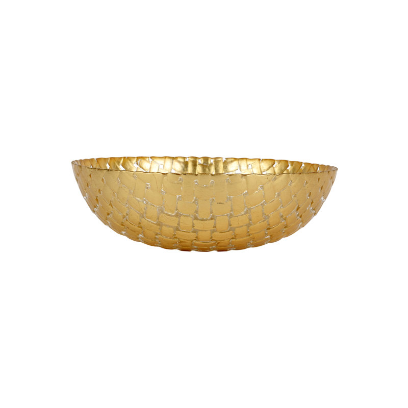 Rufolo Glass Basketweave Serving Bowl