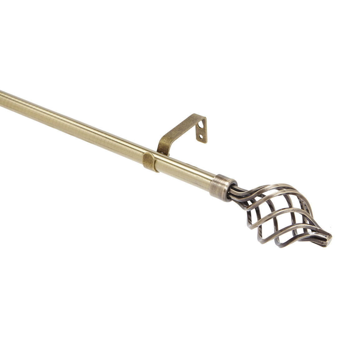 Eberle Modern Twist Single Curtain Rod Alcott Hill® 