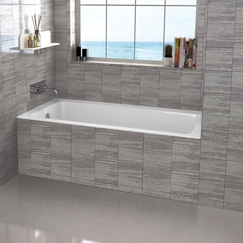 Baignoire en fibre de verre Alcove, Droite