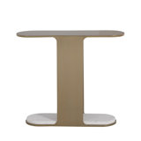 Cascade Metal Oval Side Table - 8 In. W X 24 In. H