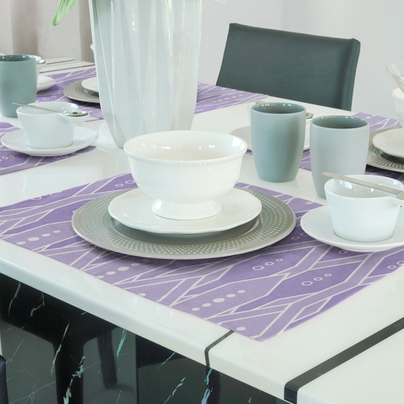 Récapitulatif de coton 18 po treillis, Mauve, Sergé de polyester