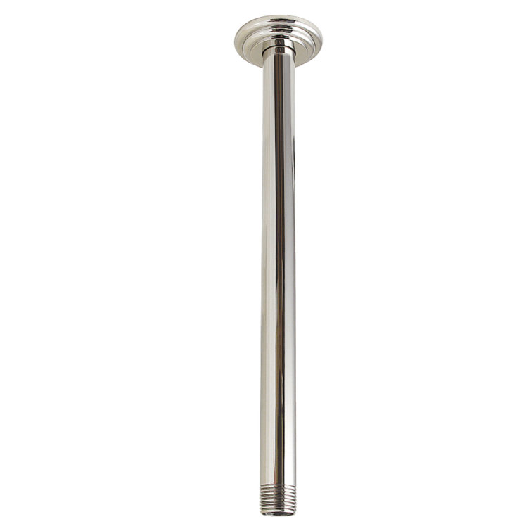 Kingston Brass 12-Inch Rain Drop Ceiling Mount Shower Arm with Round Flange