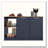 Juniper Kitchen Island with Large Countertop & Double Door Cabinet