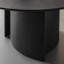Black Multi-layer Solid Wood Large Round Table-414871873