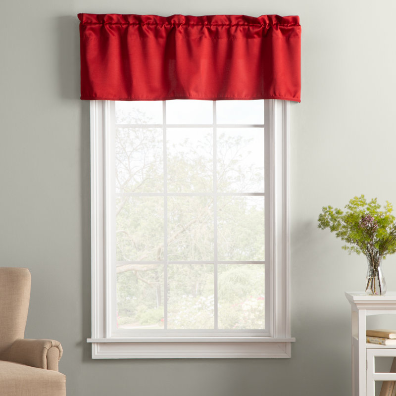 Cantonnière à passe-tringle Wayfair Basics®, Brique