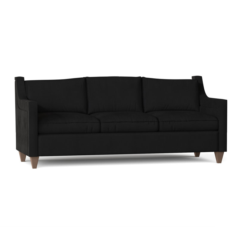 Jill Sofa, Bella Black Performance Velvet