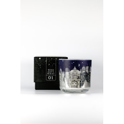 Fresh Scented Jar Candle with Glass Holder