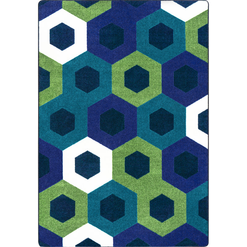 Tapis hexagonal Kid Essentials, Rectangle 5 pi 4 po x 7 pi 8 po