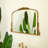 Exquisite Retro-Style Irregular PU Art Decorative Mirror