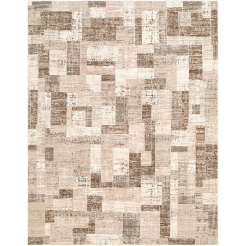 Keller Machine Woven, Brown/Gray/Beige/Black, Rectangle 9' x 12'2"
