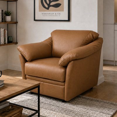 Chaise en cuir fleur Ramdev