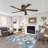 5 Solid Wood Blades Indoor Flush Mount Ceiling Fan With Remote-643255206-643255204-668650129