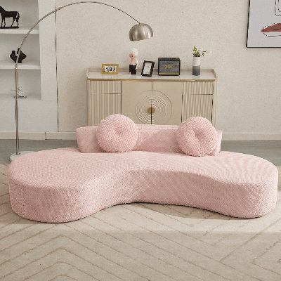 Canapé 105,5 po Modern Cloud Curved